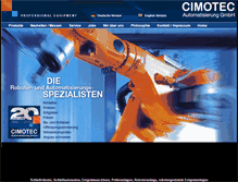 Tablet Screenshot of cimotec.de